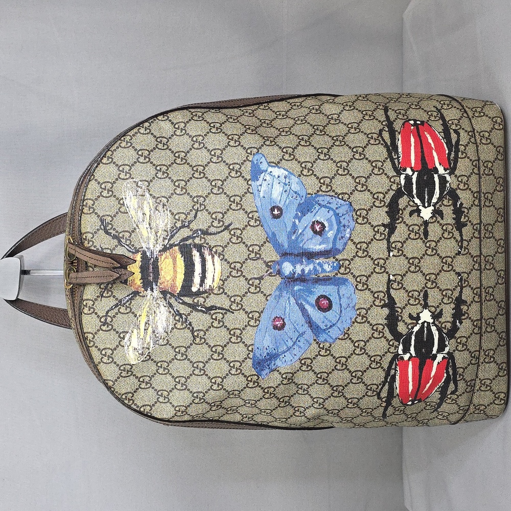 ✨️GUCCI GG Supreme Web Insect Backpack - Picture 2 of 16